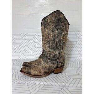 CORRAL Circle G Cowboy Boot 7.5 M Womens Embroidered Western Leather Boots
